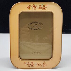 Bucklers Inc. Fifth Avenue Bear Themed Picture Frame Enamel on Metal 5x7